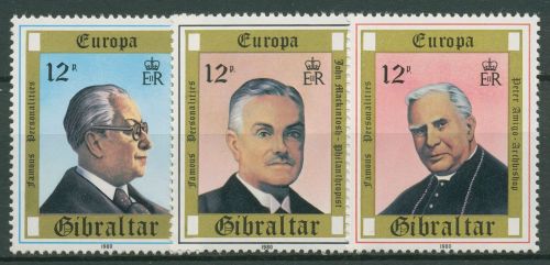 Gibraltar 1980 Europa CEPT Bedeutende Persönlichkeiten 405/07 postfrisch