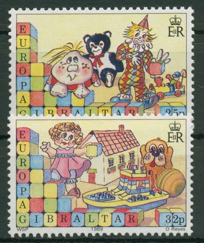 Gibraltar 1989 Europa CEPT Kinderspiele 563/64 postfrisch