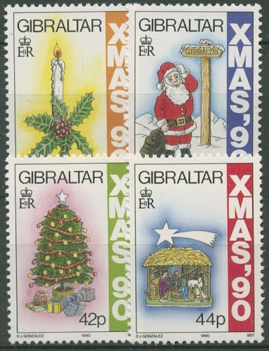 Gibraltar 1990 Weihnachten Weihnachtsmotive 609/12 postfrisch