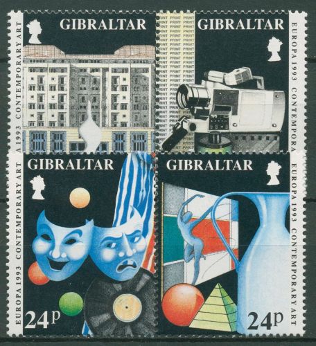 Gibraltar 1993 Europa CEPT Zeitgenössische Kunst 654/57 postfrisch