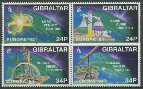 Gibraltar 1994 Europa CEPT Entdeckungen Erfindungen 683/86 postfrisch