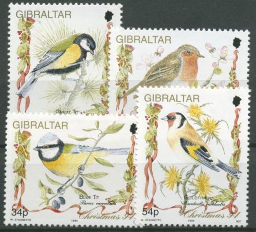 Gibraltar 1994 Weihnachten Vögel 702/05 postfrisch