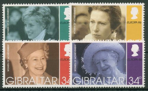 Gibraltar 1996 Europa CEPT Berühmte Frauen Königin Elisabeth 755/58 postfrisch