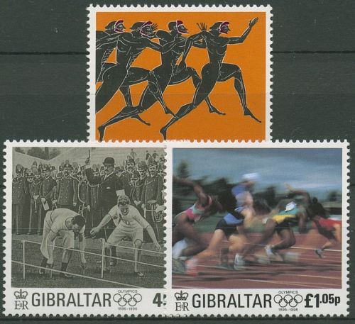 Gibraltar 1996 100 Jahre Olympische Spiele 763/65 postfrisch