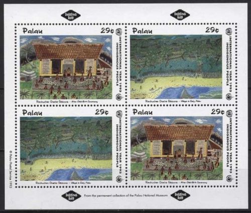Palau 1993 Internationales Jahr der Ureinwohner 658/59 K postfrisch (C21531)