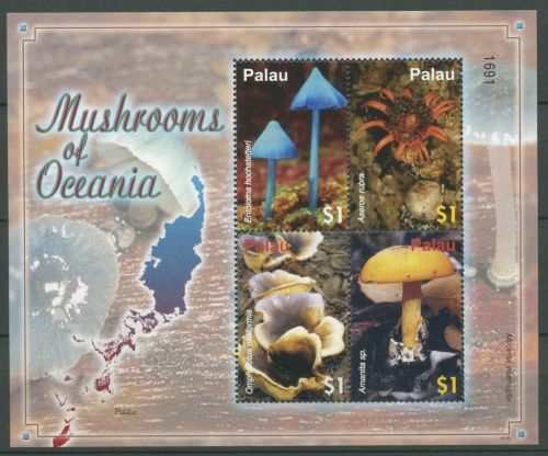 Palau 2007 Pilze 2617/20 K postfrisch (C25340)