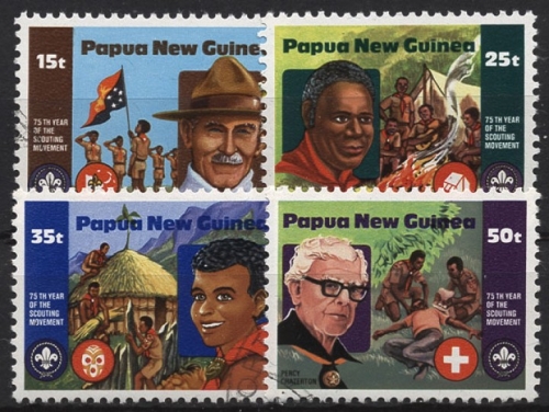 Papua Neuguinea 1982 Pfadfinder 427/30 gestempelt