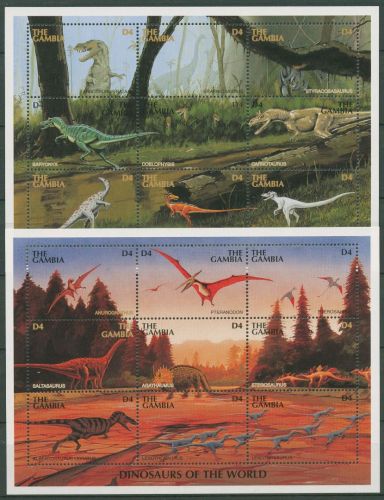 Gambia 1997 Prähistorische Tiere Dinosaurier 2804/21 K postfrisch (C42843)