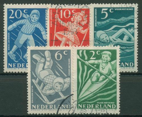 Niederlande 1948 Voor het Kind Sport 511/15 gestempelt