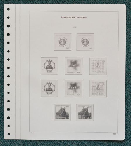 KABE-bicollect of Vordruckblätter Bund 2000/01 gebraucht, neuwertig (Z109)