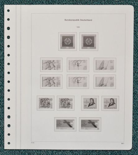 KABE-bicollect of Vordruckblätter Bund 1983/84 gebraucht, neuwertig (Z114)