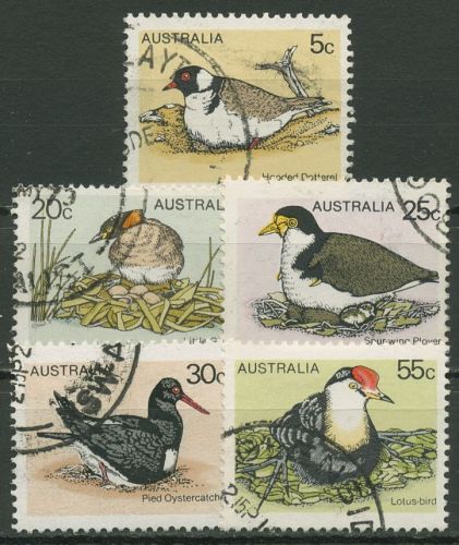 Australien 1978 Vögel Zwergtaucher Austernfischer 654/58 gestempelt