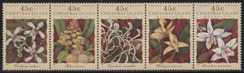 Weihnachts-Insel 1994 Orchideen 397/01 ZD postfrisch (C25491)