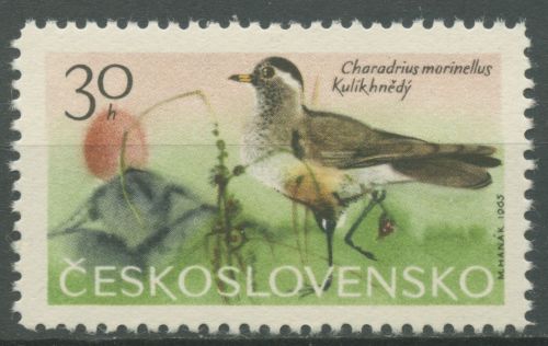Tschechoslowakei 1965 Gebirgsvögel Regenpfeifer 1568 postfrisch