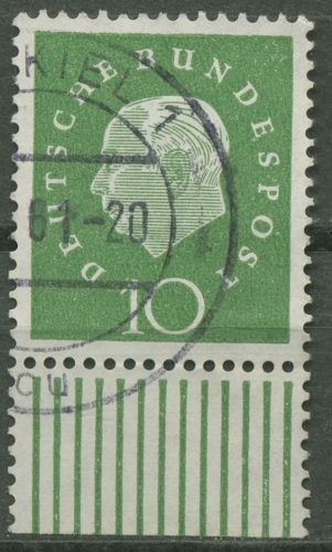 Bund 1959 Heuss Medaillon Bogenmarken Unterrand 303 W UR gestempelt