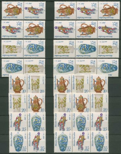 DDR 1982 Meissener Porzellan 2667/70 ZD alle Kombinationen postfrisch (SG70)