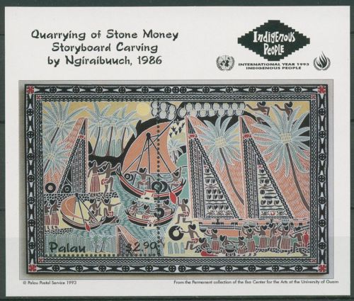 Palau 1993 Internationales Jahr der Ureinwohner Block 23 postfrisch (C42822)