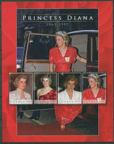 Tuvalu 2010 Prinzessin Diana 1672/75 K postfrisch (C42875)