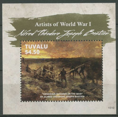 Tuvalu 2015 Der Erste Weltkrieg aus Künstlersicht Block 235 postfrisch (C42873)