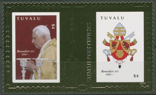 Tuvalu 2010 Papst Benedikt XVI. Block 159 postfrisch (C42872)