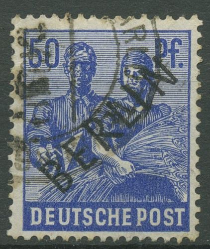 Berlin 1948 Schwarzaufdruck 13 gestempelt