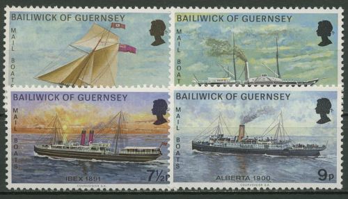 Guernsey 1972 Schifffahrt Postschiffe 62/65 postfrisch