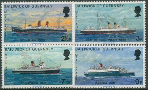 Guernsey 1973 Postschiffe 75/78 postfrisch
