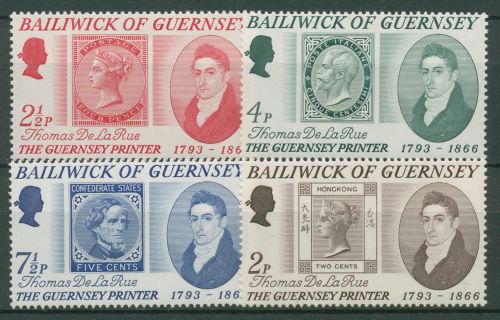 Guernsey 1971 Drucker Thomas de La Rue 54/57 postfrisch