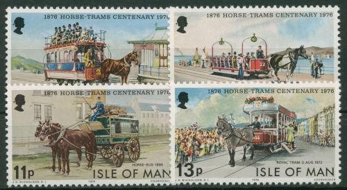 Isle of Man 1976 Pferdebahn in Douglas 78/81 postfrisch