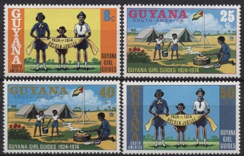Guyana 1974 50 Jahre Pfadfinderinnenbewegung 464/67 postfrisch