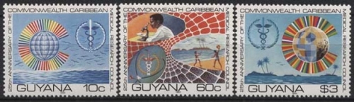 Guyana 1980 25 Jahre Forschungsrat für Medizin 596/598 postfrisch
