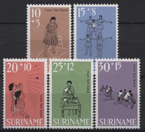 Surinam 1968 Voor het Kind 548/552 postfrisch