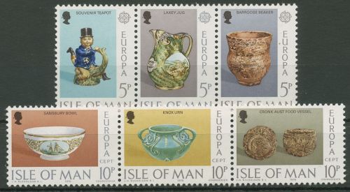 Isle of Man 1976 Europa CEPT Kunsthandwerk 82/87 ZD postfrisch