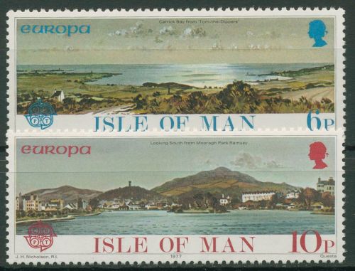 Isle of Man 1977 Europa CEPT Landschaften 95/96 postfrisch