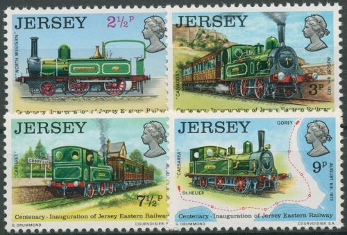 Jersey 1973 Eisenbahnen Lokomotiven 85/88 postfrisch