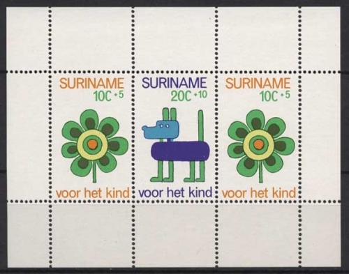 Surinam 1973 Voor het Kind Block 13 postfrisch (C22566)