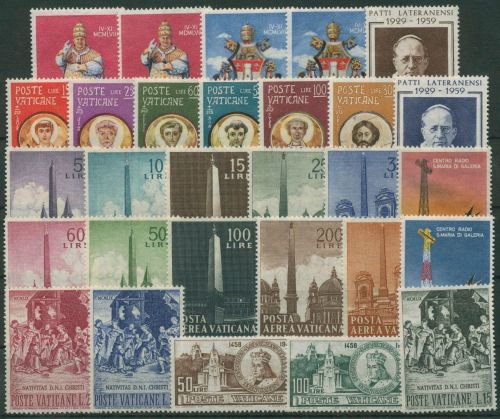 Vatikan 1959 Jahrgang komplett (303/31), postfrisch (G60071)
