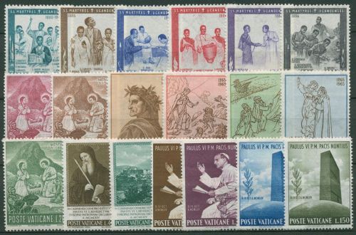 Vatikan 1965 Jahrgang komplett (471/89) postfrisch (SG99199)