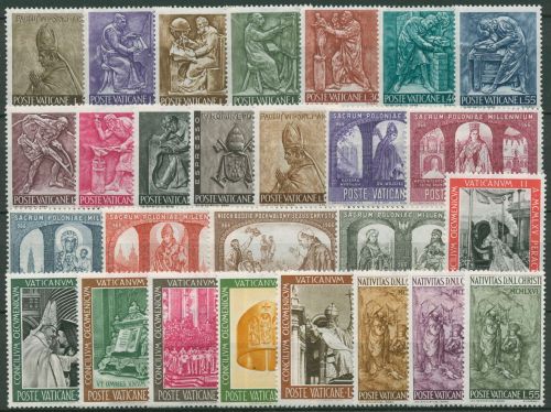 Vatikan 1966 Jahrgang komplett (490/16) postfrisch (SG99200)