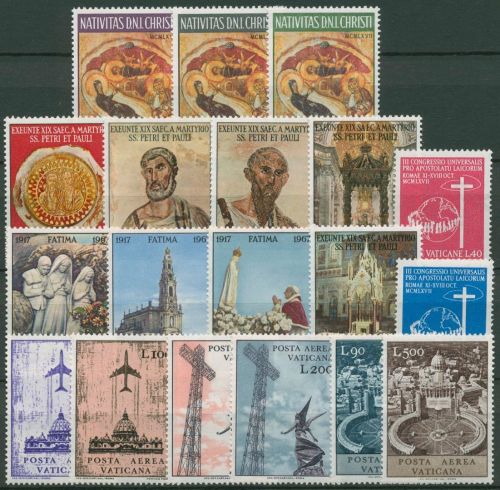 Vatikan 1967 Jahrgang komplett (517/35) postfrisch (SG99201)