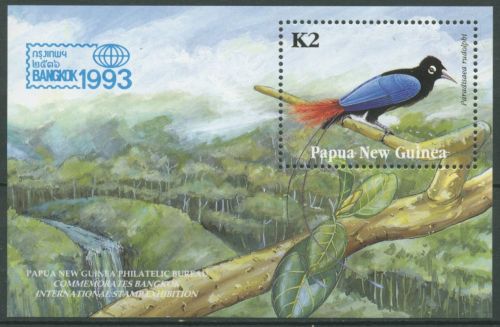 Papua Neuguinea 1993 Briefmarkenausst.TAIPEI Vögel Block 5 postfrisch (C21542)