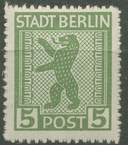 SBZ Berlin & Brandenburg 1945 Berliner Bär 1 AB vx postfrisch