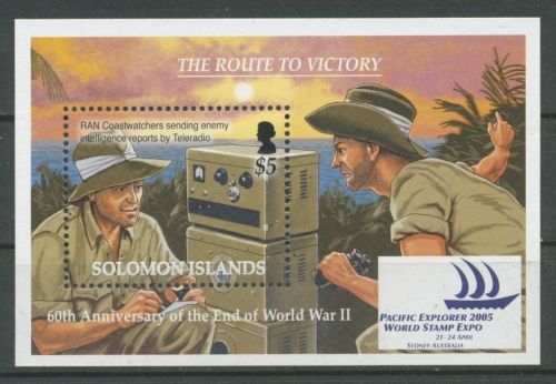 Salomonen 2005 60 Jahre Kriegsende Block 83 postfrisch (C42896)