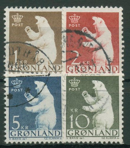Grönland 1963 Eisbär 58/61 gestempelt