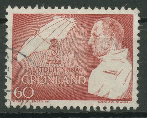 Grönland 1969 König Frederik IX. 72 gestempelt