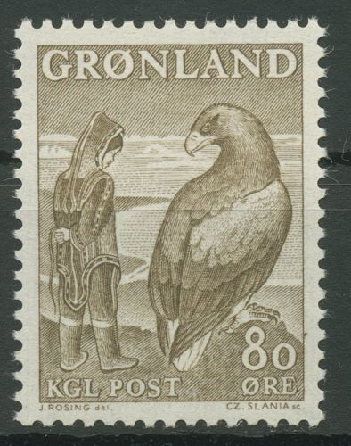 Grönland 1969 Sage "Das Mädchen, das vom Adler entführt wurde" 73 postfrisch