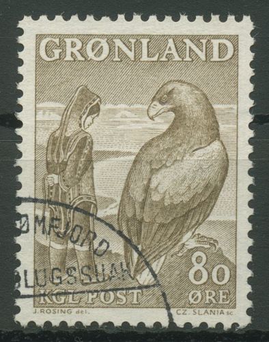 Grönland 1969 Sage "Das Mädchen, das vom Adler entführt wurde" 73 gestempelt