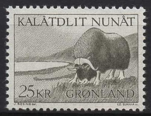 Grönland 1969 Grönlands Tierwelt Moschusochse 74 postfrisch