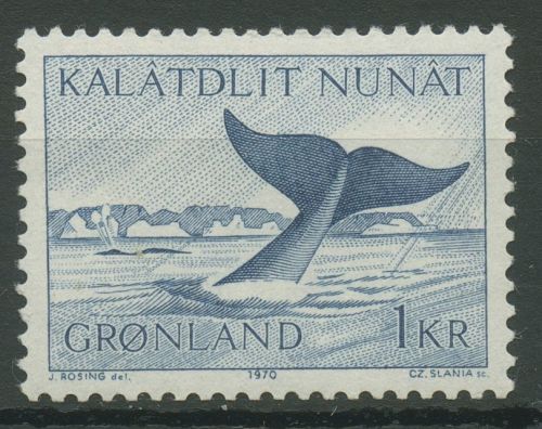 Grönland 1970 Grönlands Tierwelt Wal 75 postfrisch