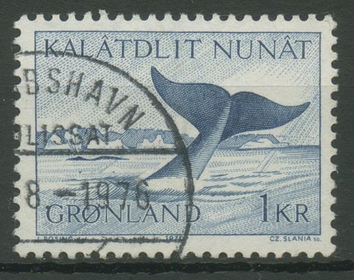 Grönland 1970 Grönlands Tierwelt Wal 75 gestempelt